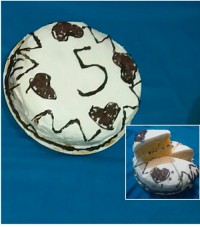 کیک 5ماهگی دخترم