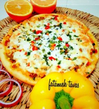 پیتزا تک نفره قارچ و گوشت