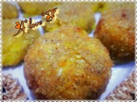 توپک سیب زمینی سوخاری با مغذ پیتزا