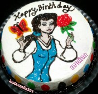 کیک ده سانتی