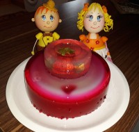 ژله دو طبقه