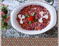 سالاد برگ کلم وکلم بروکلی