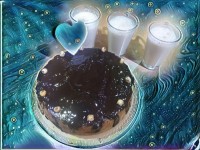 کیک شکلاتی،شیرموز