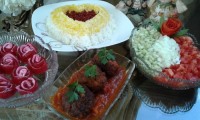 کوفته گوشت ،ژله رولی،سالادو...
