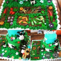 کیک بره ناقلادر نمای مختلف باگل وباغچه