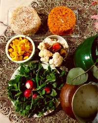 دمپختک باقالی ورشته پلو