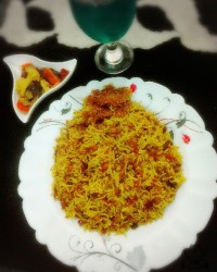 شوید پلو با تن ماهی