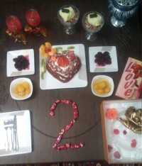 میز دومین سالگرد عروسیم