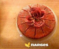 کیک پرتقالی با سس مخصوص