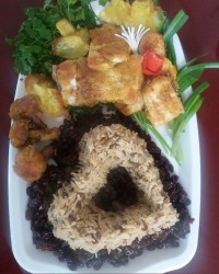 عدس پلو بدون گوشت