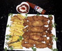 بال و قارچ سوخاری خوشمزه