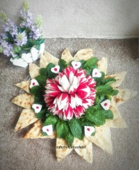 نون پنیر سبزی سفره ی عقد