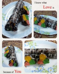 شرینی نارگیلی رنگی