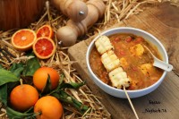 خوراک لوبیا چیتی با قارچ