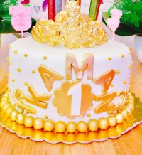 کیک باروکش فوندانت