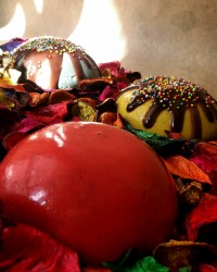 موس موز با مغز کیک شکلاتی