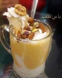 دسر انبه و خامه