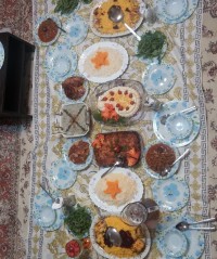 سفره شام تولد حضرت یار