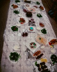 سفره شام زن داداشی