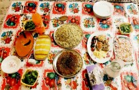 شوید لوبیا پلو با مرغ