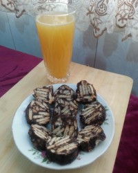 شوکو بیس وآب پرتقال طبیعی