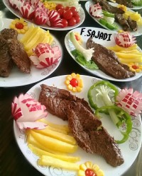 استیک خوشمزه طعم دار شده