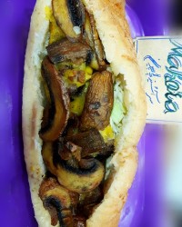 قارج برگر ذغالی