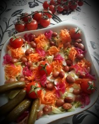 سالاد لوبیا چیتی