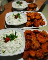 اسنک کدو به همراه دیپ سبزیجات یه پیش غذای عاااالی وشیک