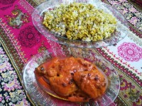 خورش آلو زرشک با مرغ 