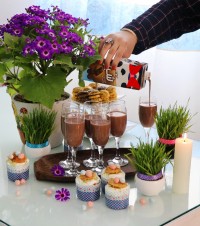 کاپ کیک با تزیین شعریه