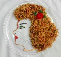 ماکارونی ناهار امروز من