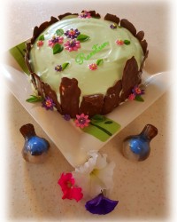 کیک گردویی با خامه