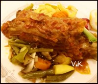 خوراک گوشت و قارچ