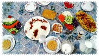 سفره مهمونی خودمونی. ..