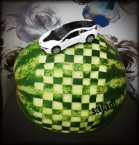 حکاکی هندوانه (تم اتومبیل رانی)