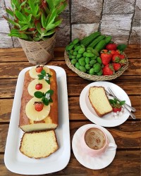 کیک ساده عصرانه