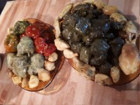 دلمه برگ مو وکلم