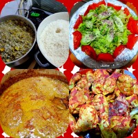 غذاهای مهمونی امشبمون برای پاگشایی دختردایی همسرم