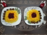 زرشک پلو با گوشت قلقلی