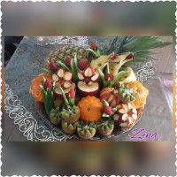 میوه آرایی من برای بله برون داداش جونم شب عیدمبعث 97/1/24