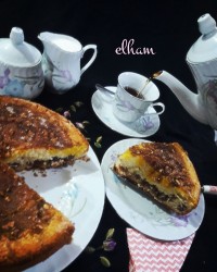 کیک مرطوب گردویی