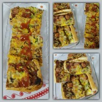 پیتزا با نان باگت