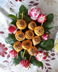 کباب رولی دورنگ