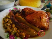 مسما بادمجان با مرغ