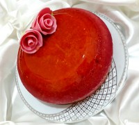 کیک با رویه ژله ای