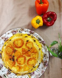 ته چین مرغ بدون ماست