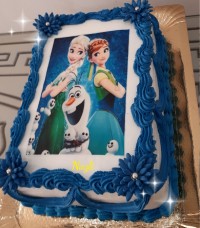 کیک خامه ای تم فروزن