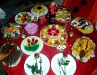 میز شام عروس