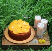 کاپ کیک پرتقالی با رویه مخصوص وانیلی